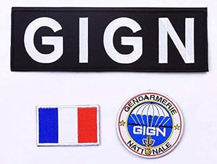Amazon Com 3pcs Gign France Gendarmerie Nationale Army Special Forces Embroidery Patch Military Tactical Clothing Accessory Backpack Armband Sticker Gift Patch Decorative Patch Embroidered Patch 3pcs Sports Outdoors