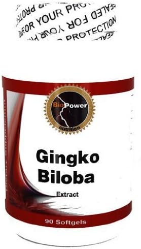 Ginko Biloba Extract # Improve Memory - 90 Softgels Standarized to contain 24% Glycosides - by BioPower by BioPower