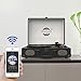 Vinyl Record Player – Vintage Suitcase Turntable 3 Speed for 7〞10〞12〞 LP Bluetooth 2 Stereo Speakers 9V 1.5A DC in Standard RCA Headphone Outputs,Black (Black)thumb 2