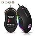ANEWISH RGB Wired Gaming Mouse,6 Programmable Buttons,4800 DPI Adjustable,Ergonomic PC Gaming Mouse,Optical Gaming Mice with Fire Button for PC Gamer