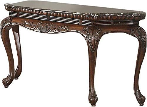 Amazoncom Solid Wood And Marble Console Table Dark Cherry Free