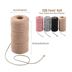 Natural Jute Twine, 328 Feet Twine String for DIY