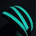 lychee®3 Ft 1M 1M Neon Glowing Strobing Electroluminescent Robbin El Tape Belt EL Wire Rope with Battery Pack for Cosplay Decoration Bruning Festival (3Ft, Green)