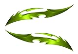 Green Blade Kawasaki Ninja ZX14R ZX12R ZX10R ZX9R ZX7R ZX6R 650 600 Motorcycle Sticker Decal