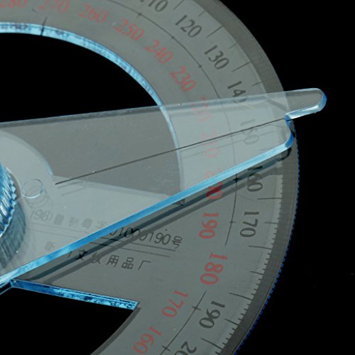 360 Explorer Ruler Plastic 360 Degree Protractor Ruler Angular Viewer Swing Arm School ...
