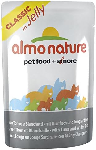 Almo Nature Hfc Wet Cat Pouch Jelly With Tuna And Whitebait 55G (Pack of 24)