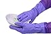 Long Sleeve Rubber Latex Cleaning Gloves Kitchen Dishwashing Gloves,19.7 Inch, 1 Pairs, Purple