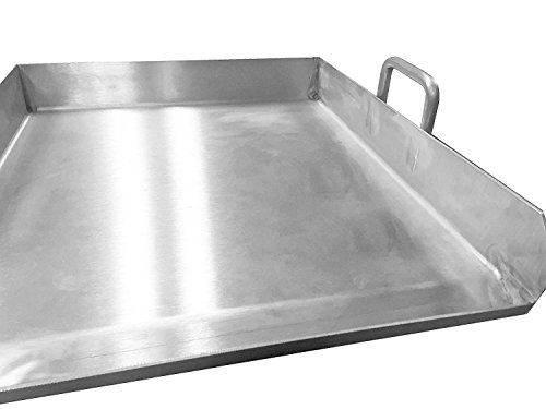 Bioexcel Stainless Steel Griddle Plancha for BBQ Grills, Taco Grill, Dishwasher Safe 15", 32" & 36" - This one is 15"x18"