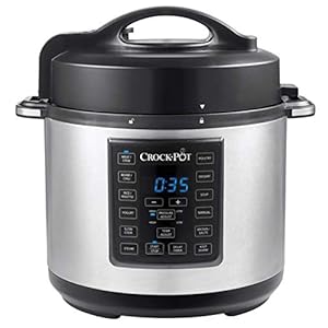 Crockpot Express Pressure Cooker | 12-in-1 Programmable Multi-Cooker | Slow Cooker | Food Steamer and Saute | 5.6 L…