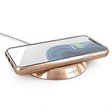 Ted Baker Luxury Wireless Charger, Connected Real Leather Wireless Charger with Fast Charge Capability USB-C Braided Cable Included (1M) - Jamilo