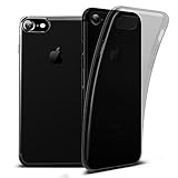 ESR ZERO iPhone 7 Case, Ultra Thin Slim Fit TPU Back Cover [Clear Black, Scratch Resistant, Anti Fingerprint] Transparent Soft Flexible Rubber Gel Protective Skin for Apple iPhone 7 4.7”,Jelly Black
