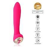 Wand Massager G-spot Vibrator Women Vibrating Clitoral Stimulator, Powerful Silence Adult Sex Toys for Female,USB Rechargeable Waterproof Sexual Wellness, Pink