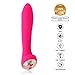 YICO Vibrating G-spot Vibrator, Handheld Electric Personal Wand Massagers, Powerful Silicone Clitoral Stimulator Quiet Adult Sex Toys for Women,USB Rechargeable Waterproof Sexual Wellness, Pink