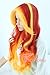 Topcosplay Womens Wigs Long Wave Devil Fire Wig Ombre Colorful Wigs Halloween Costume Cosplay Party Wig Red Orange Yellow