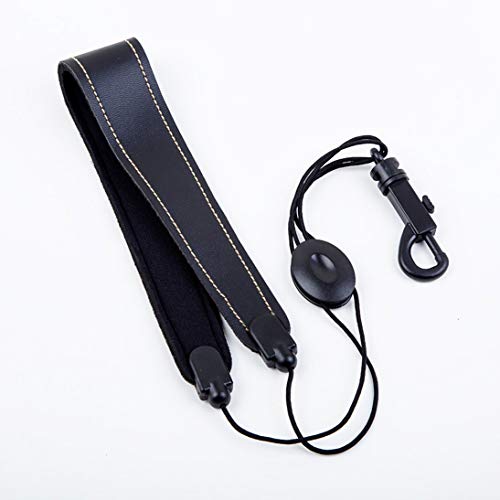 Baynne Adjustable Leather Sax Padded Pressure Reducing Strap with Clasp Saxophone Belt Shoulder Accessories