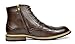 Bruno MARC BERGEN-01 Men's Formal Classic Lace Up Leather Lined Perforated Design Tall Ankle Oxford Boots DARK BROWN SIZE 9