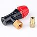 Hypercon Red Zeppelin CO2 Bike Inflator, Portable, Quick and Easy, Presta and Schrader Valve Head Compatible, Bicycle Tire Pump for Road and Mountain Bikes, Works with Any Threaded Cartridges