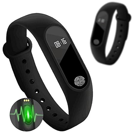 Xiaomi Redmi Note 3 Compatible Smart Bracelet / Fitband with Heart Rate Monitor OLED Display Bluetooth 4.0 Waterproof Sports Health Activity Fitness Tracker Bluetooth Wristband Pedometer Sleep Monitor Waterproof Smart Bracelet Support Pedometer / Sleep Monitoring / Call Reminder / Clock / Remote camera / Anti-lost Function/OLED Display (Black) BY Himtronics