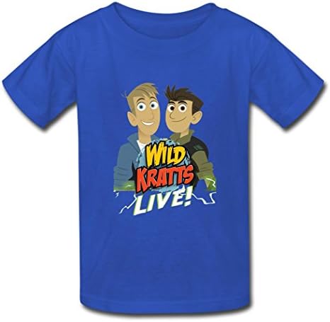 NEVALY Unisex Kids/Youth Wild Kratts Live 2016 Summer T Shirt For Boys/Girls Blue S
