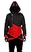 Cos2be Hoodie Jacket Coat (Black&Red,Men-M)