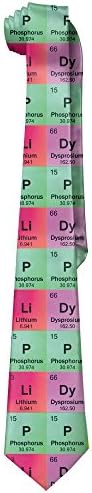 Science Teacher Funny Elements Periodic Table Biology Physics Men's Tie Long Necktie Skinny Neckwear Silk