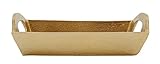 Creative Co-Op Decorative Aluminum Tray, Gold