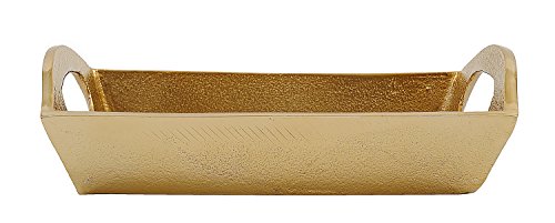 Creative Co-Op Decorative Aluminum Tray, Gold