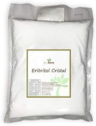 Eritritol Cristal Puro Adoçante Natural 1Kg Della Terra por Della Terra