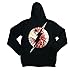 DC Comics The Flash Mens Black Zip Up Hoodie (S, Black)