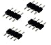 Zitrades LED Strip Connector 4 Pin, Compatible with 10mm Width SMD 5050 RGB Strip Light, Strip to Strip Jumper (2PCS 5M Extension Cable)