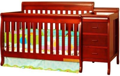 Athena Kimberly Convertible Crib - Cherry (Cherry) (71"W x 42"H x 34"D)