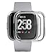 3 Packs Screen Protector Compatible Fitbit Versa Lite Edition, GHIJKL Ultra Slim Soft Full Cover Case for Fitbit Versa Lite Edition (Versa Lite: Clear, Clear, Clear)