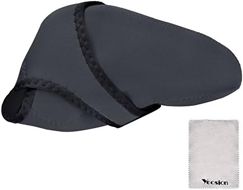 COWEEN DSLR Camera Bag Protective Soft Case with MicroFiber Cleaning Cloth Medium Size Reversible Triangle DSLR Soft Pouch for Nicon D3200 D3100, Canon 100D, etc.