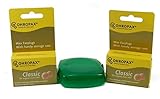 2 Ohropax Wax Earplugs 12 Plugs for a Total of 24 Plugs with a Green Locking Pocket Case to Carry Daily Needs