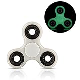 Aimbig Fidget Spinner Toy Stress Reducer - Tri-Spinner Fidget Toy with Si3N4 Hybrid Ceramic Bearing - Perfect For ADD, ADHD, Anxiety, and Autism Adult Children - Non-3D Printed (silver)