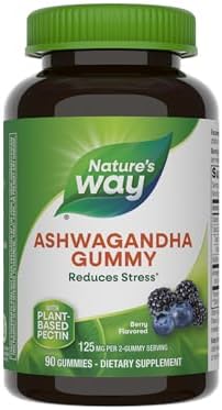 Nature's Way Ashwagandha Stress Reducing Gummies with Adaptogenic Herb ...