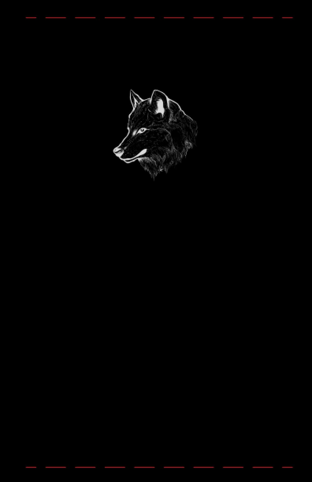Wolf Notebook Journal: Black Notebook (Animal Notebooks)