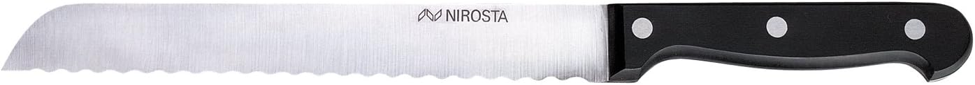 Nirosta "Mega" Bread Knife, Stainless Steel, Black, 32 cm