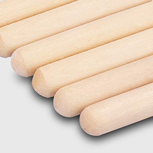 7A/7AN Drum Sticks with 1 Wood Tips and 2Nylon Tips - WINGO 3 Pack Maple Drumsticks with Carrying Bag Holder - Thumbnail 3