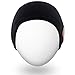 Rotibox Sweatproof Bluetooth Headband Headphone Headset Earphone Audio Music Headband Speakerphone w/Stereo Speaker & Microphone Hands-Free for Gym Exercise Fitness Sports Running - Black