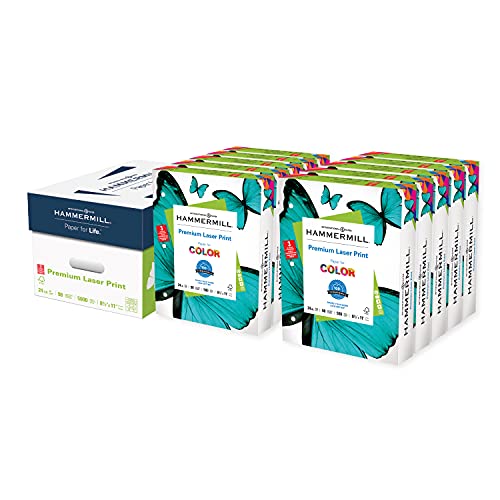 Hammermill Printer Paper, Premium Laser Print 24 lb, 3 Hole 10 Ream