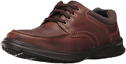 CLARKS Mens Cotrell Edge Casual Oxford Shoes Tobacco 12 W