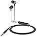 SMARTED Wired Cell Phone Headsets Noise Cancelling Earphone Metal Material with Mic and Volume Control for 3.5mm Audio Devices Mobile Phone (Black)