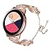 VIGOSS Metal Bracelet Compatible with Galaxy Watch 42mm Bands/Active 40mm Band Rose Gold Women 20mm Stainless Steel Jewelry Bangle for Samsung Galaxy Watch 42mm R810/Galaxy Watch Active 40mm R500