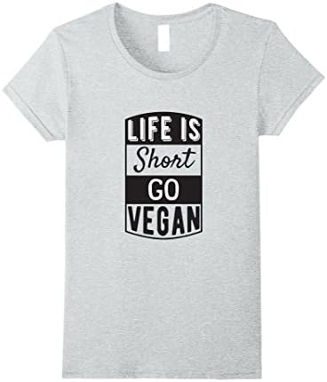 Womens Happy Vegan Gift T-Shirt  Large Heather Grey