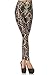 QZUnique Women's Snake Skin Pattern Shaping Sexy Capri Leggings Yoga Pants M
