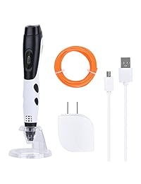 Lápiz de impresión 3d, longruner inteligente 3d pen con visualización LED compatible con PLA ABS + 23 foot Pla filamento recargas + Ebook de 40pcs plantillas para Manualidades, Art & modelo, mejor regalo DIY para crear niños