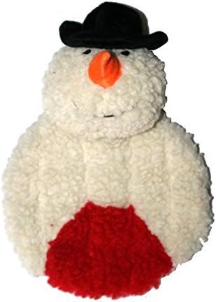 Hip Doggie Krinkle and Squeak Holiday Plush Christmas Dog Toys - Snowman