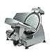 KWS MS-12NT Premium Commercial 420w Electric Meat Slicer 12-Inch Non-sticky Teflon Blade, Frozen Meat/Cheese/Food Slicer Low Noises Commercial and Home Use