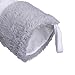 Valery Madelyn 21 Inch Large Frozen Winter Silver White Christmas Stockings Decorations Personalized Hanging Ornaments with Embroidery Reindeer and Faux Fur Trim for Xmas Gifts